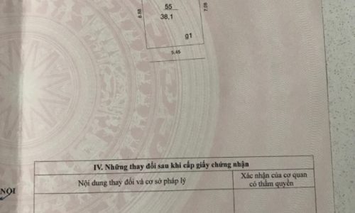 Chính chủ cần bán nhà cấp 4,diện tích 38.1m giá bán 57 triệu/1m