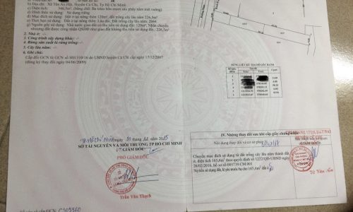 chính chủ bán gấp lô đất 346m2 thổ cư xã Tân An Hội,Củ Chi,giá 2 tỷ 400