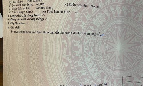 Bán lk thanh bình bộ công an 76m , 5 tầng, giá gốc cđt. 0904559556