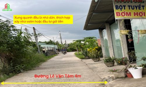 Cần bán lô đất thổ cư 7×30 đường Lê Văn Tâm 4m