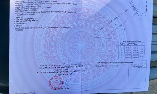 Bán gấp 1210m2 đất vườn,quy hoạch KDC,Tân An Hội-Củ Chi,giá 1 tỷ 460 triệu.