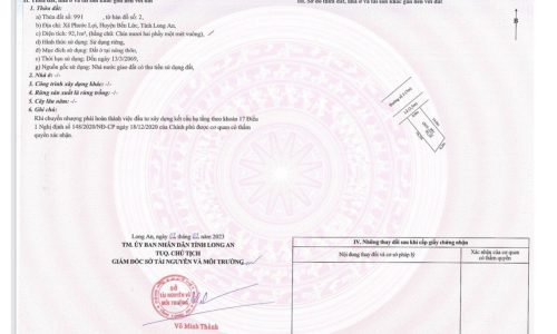 Đất chợ Gò Đen sổ hồng sẵn 1.3 tỉ/nền 100m2 giá cực tốt để đầu tư