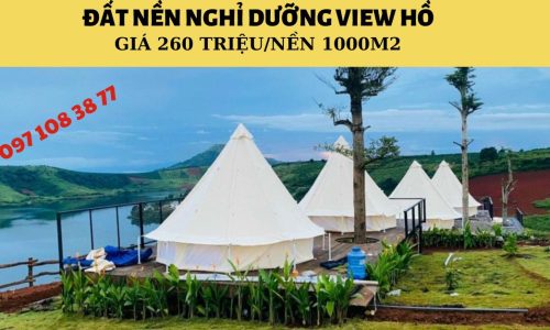 Giá thật 100% đất nền View Hồ Nghỉ Dưỡng giá chỉ 260 Triệu/nền 1000m2