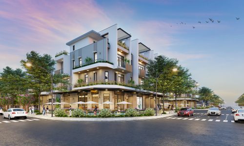 nhà 2 mặt tiền , view công viên