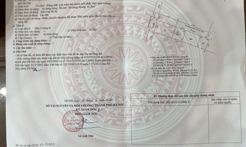 Bán Nhà Mai Hắc Đế 80,2m2