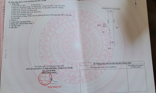 CHÍNH CHỦ BÁN ĐẤT GÒ DẦU-TÂY NINH,590TR/190M2 THỔ CƯ,SHR.