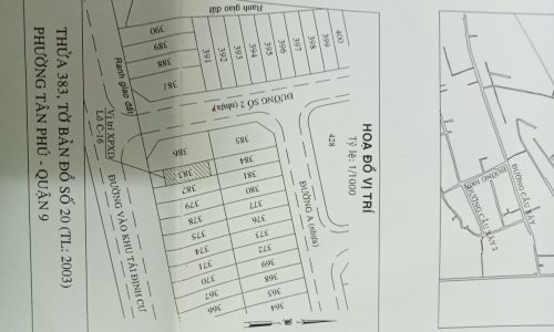 Lô đất tái định cư cây dầu Phường tân phú diện tích 105m2, mặt tiền đường 249