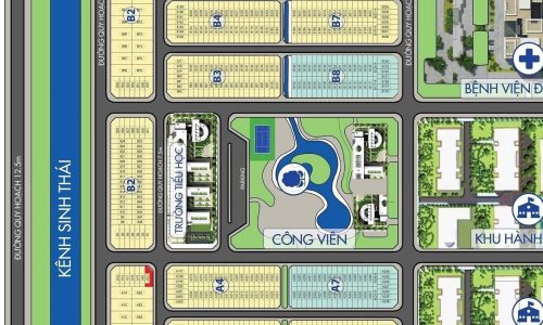 ĐẤT 105M2  Khu A –  KĐT Phú Mỹ Thượng, TP Huế, trục chính đường Tỉnh lộ 10 rẻ vào, chỉ 2,83 tỷ