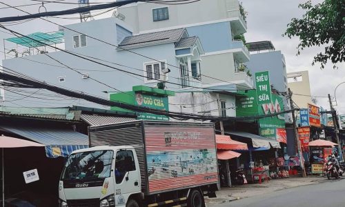 Mặt tiền KD chợ TNPA Lê Văn Việt giao Lã Xuân Oai Quận 9 dt 4×23 Giá 10 Tỷ