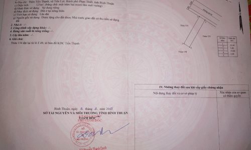 125m2 có nhà cấp 4- đường nhựa 8m vỉa hè 2m KDC Tiến Lợi- Phan Thiết