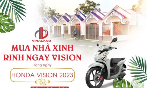 Mua nhà trả góp Vinahouse 3 nhận ngay xe Vision đời mới