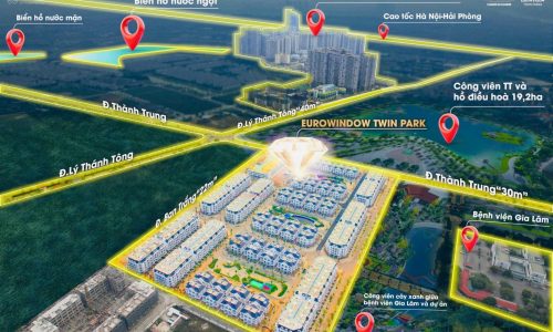 Cho thuê Biệt Thự mặt phố Thành Trung –Trâu Quỳ ,192.5m 4 tầng Mtien 9m.0982852808