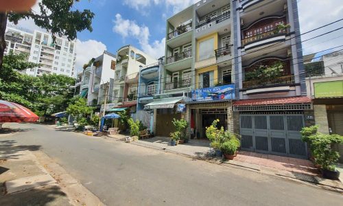 Nhà măt tiền đường 6C phước bình DT 64m đúc 3 lầu