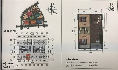 Chính chủ bán căn hộ 65m2 rẻ nhất khu đô thị Thanh Hà Cienco 5